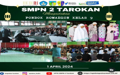 Rangkaian Kegiatan Bulan Suci Ramadhan di SMP Negeri 2 Tarokan 2024