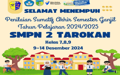 Pelaksanaan Penilaian Sumatif  Akhir Semester Ganjil 2024/2025 di SMPN 2 Tarokan